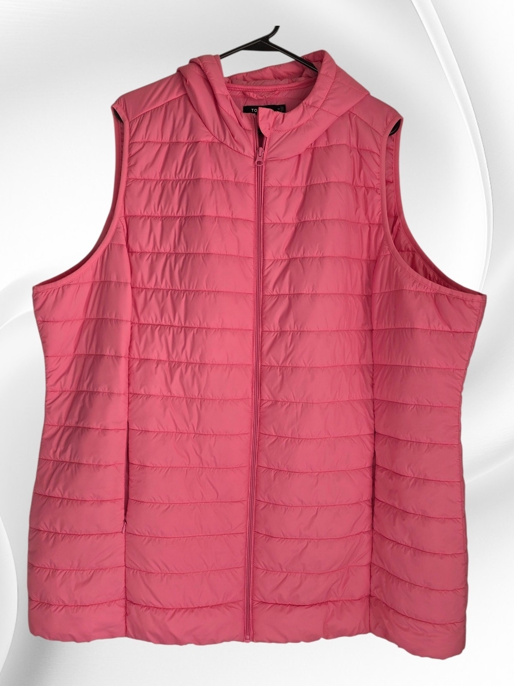 Torrid Pink Quilted Hooded Puffer Vest